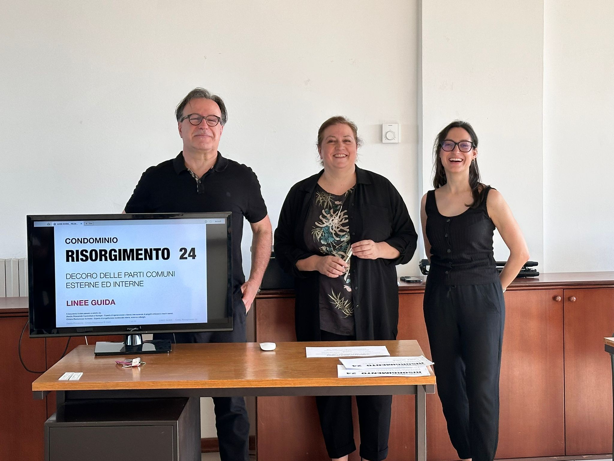 Presentazione delle linee guida da parte degli autori e della amministratrice di condominio