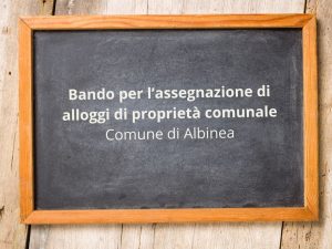 Bando assegnazione alloggi non ERP del Comune di Albinea