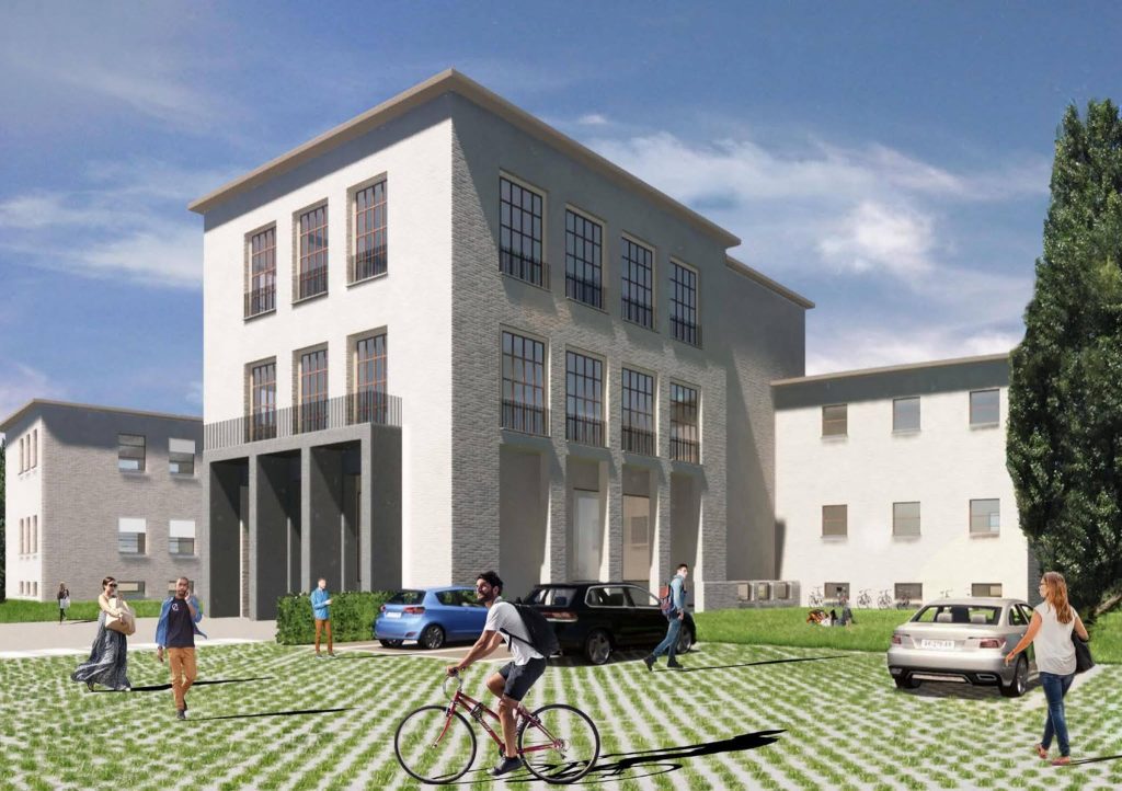 Render della palazzina M destinata agli studenti